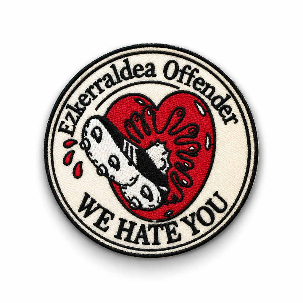 Parche “we hate you”