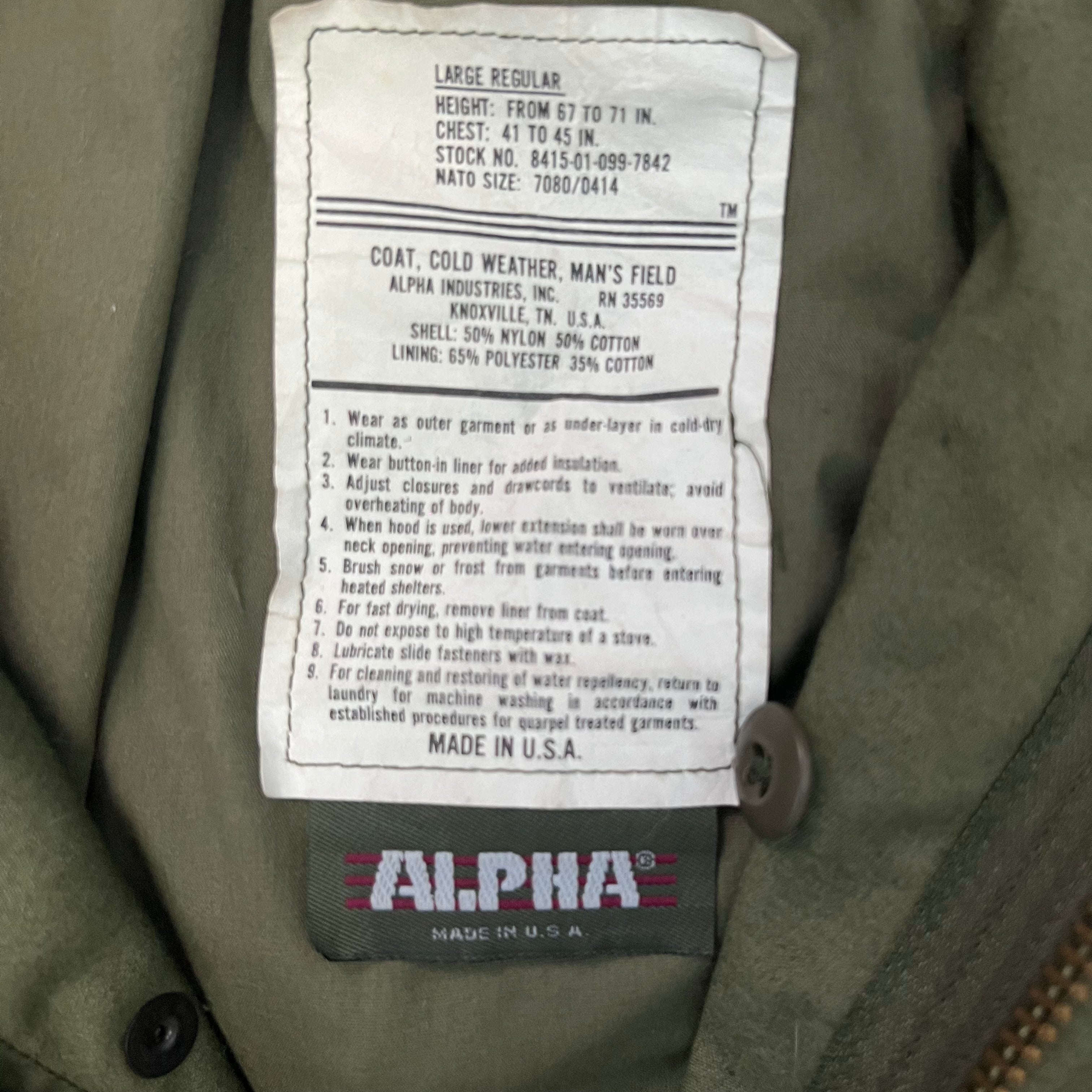 Chaqueta militar Alpha